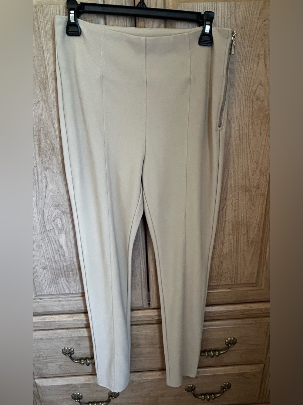 Forever 21 Tan Ponte Skinny Pants with Front Seam